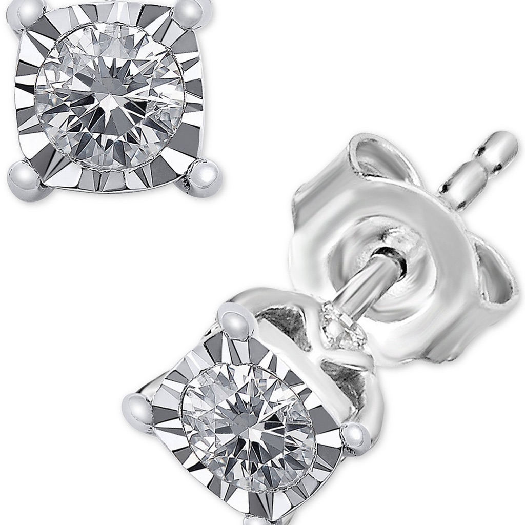 Trumiracle Diamond Stud Earrings 13 Ct